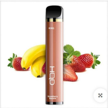 Электронная сигарета HQD King 2000 Strawberry Banana (Клубника-банан)