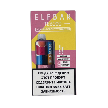 ELFBAR 6000 TE Персик лайм