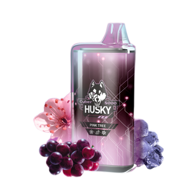 HUSKY CYBER NEW 8000 Виноград сакура лёд