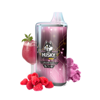 HUSKY CYBER NEW 8000 Малиновый лимонад лёд