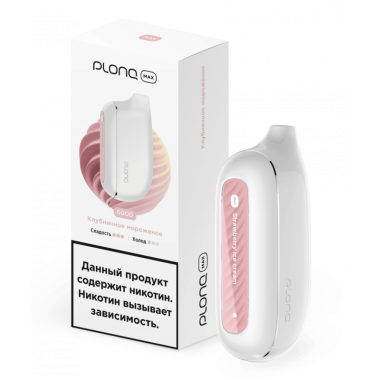 Plonq MAX 6000 Клубничное Мороженое