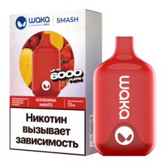 WAKA SMASH 6000 Клубника, Манго